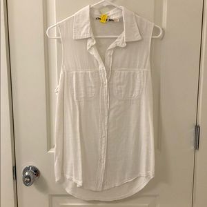 Michael Stars White Sleeveless Top